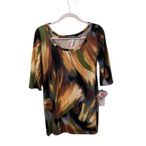 Robbie Bee 3/4 Sleeve Sheath Mood Dress Size Petite Medium NWT